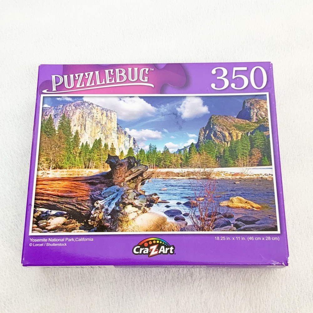 Cra-Z-Art Puzzlebug 350 Piece Jigsaw Puzzle Yosemite National Park Photo 18x11